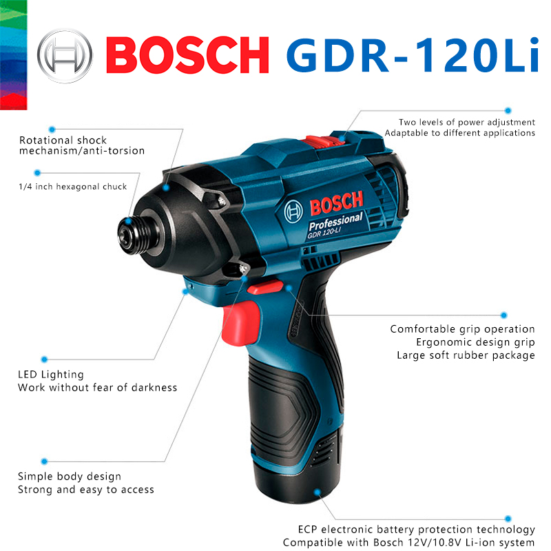 Bosch Original GDR 120-LI Rech - огляд і ціна Cordless Drill Driver