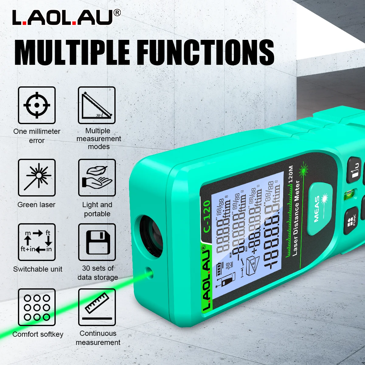 LAOLAU Digital Laser Range Fin - огляд і ціна Power Tools Red