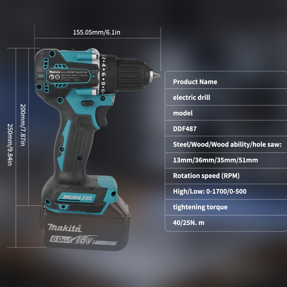 18V Brushless Cordless Drill 4 - огляд і ціна Cordless Drill Driver
