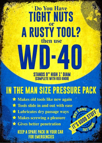 Vintage Retro WD40 Spray Garag - огляд і ціна Power Tools Aldi