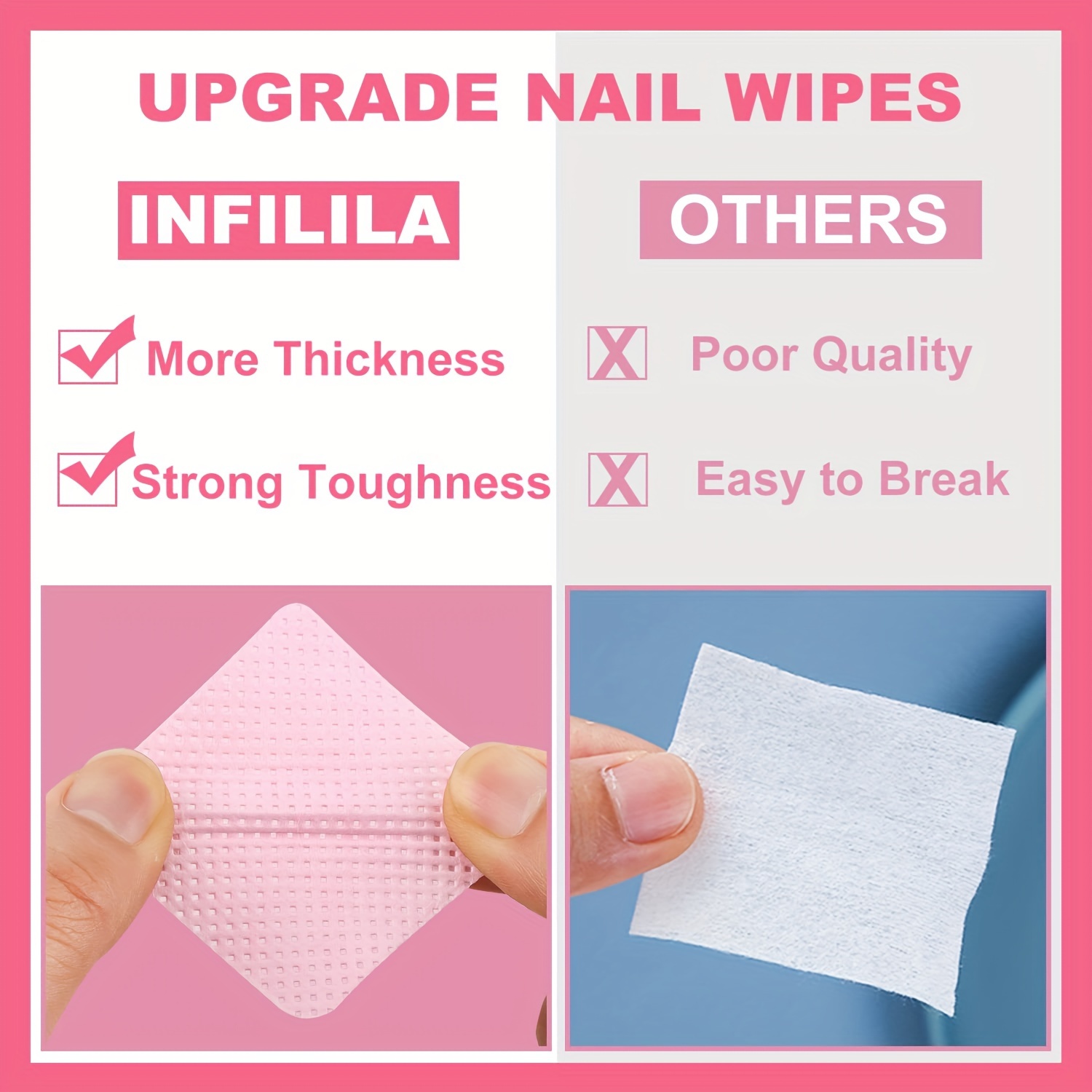 20/600pcs Lint-Free Nail Wipes - огляд і ціна Power Tools Aldi