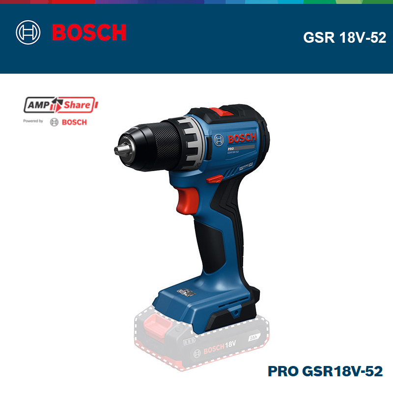 BOSCH GSR 18V-52 PRO Cordless  - огляд і ціна Cordless Drill Driver