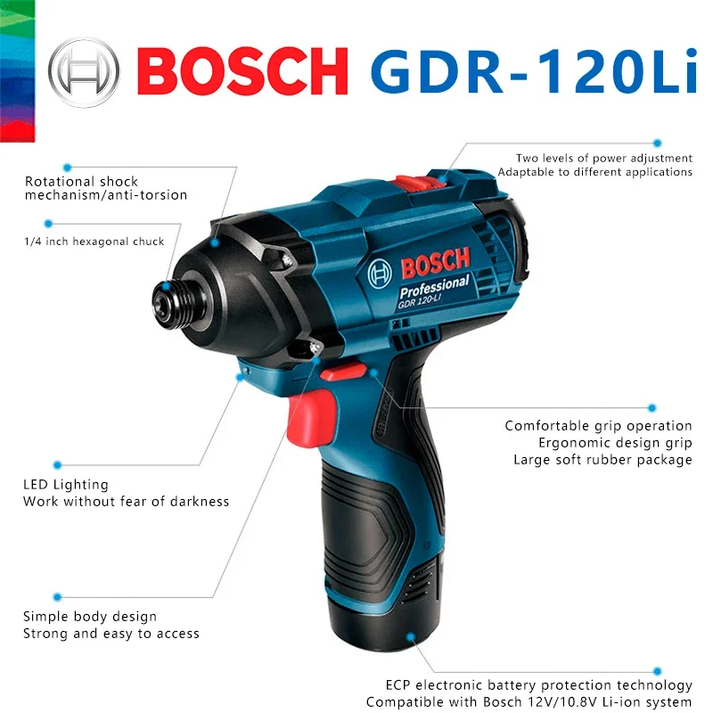 Bosch Original GDR 120-LI Rech - огляд і ціна Cordless Drill Driver