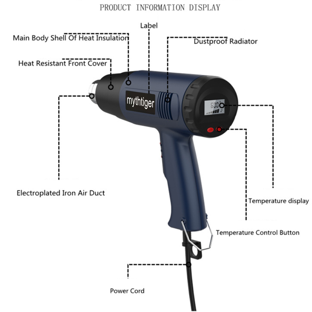 NEW　Heat Gun Construction Ther - огляд і ціна Heat Gun Variable